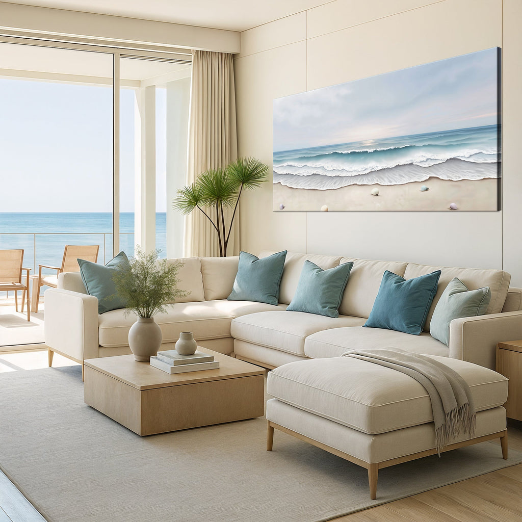 Serene Ocean Wave Coastal Wall Art III