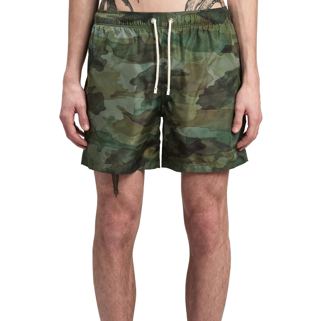 Palm Angels Camouflage Swim Shorts Men