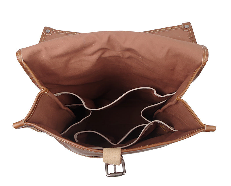 Flash Sale Vintage Brown Leather Backpack, Full Grain Leather Backpacks