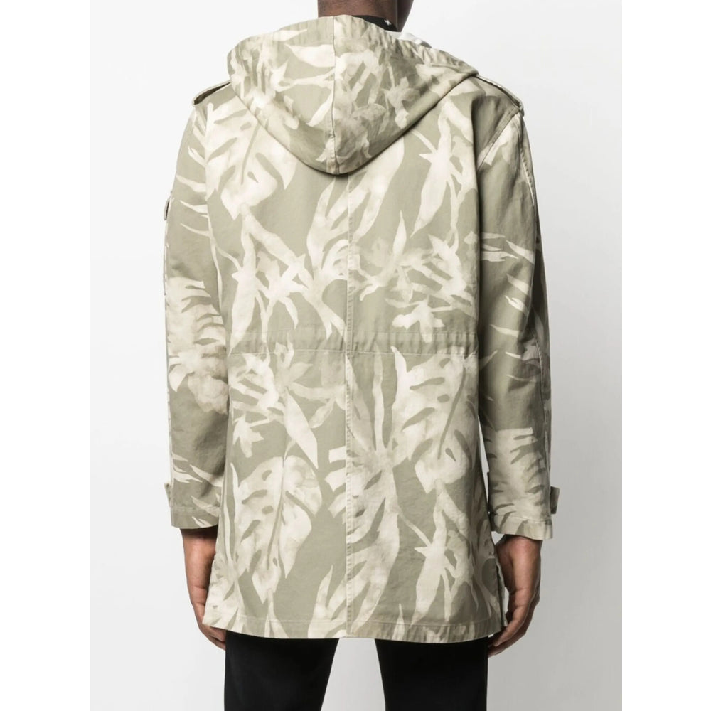 Saint Laurent Green Coats - Parkas Men