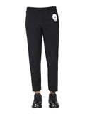 Alexander Mcqueen Men Jogging Pants With Embroidered Skull