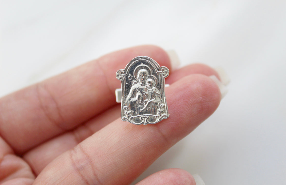 St. Joseph Cufflinks in 925 Sterling Silver *Made to Order*