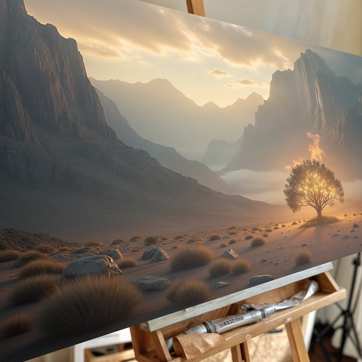 Burning Bush - Faith Wall Art XII