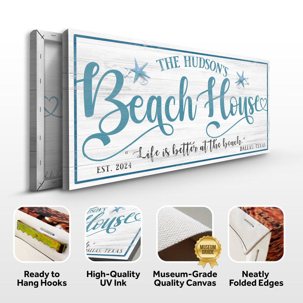 Personalized Beach House Sign II