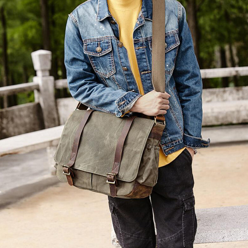 DSLR Camera Messenger Bag Waterproof Canvas Shoulder Bag Camera Bag QSM270