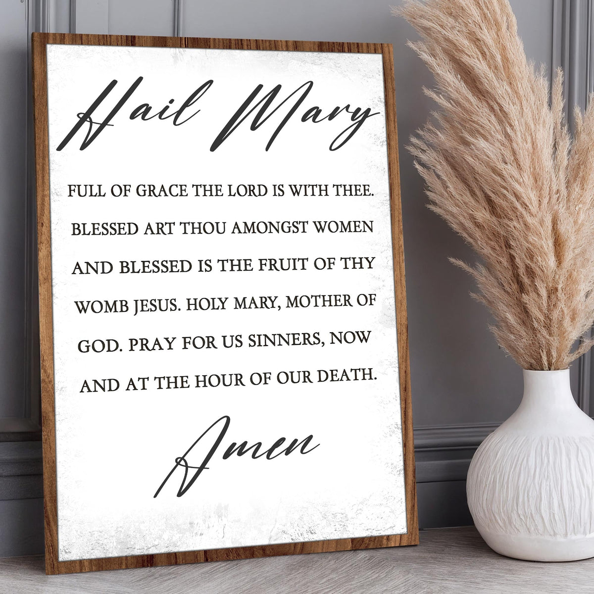 The Hail Mary Faith Sign