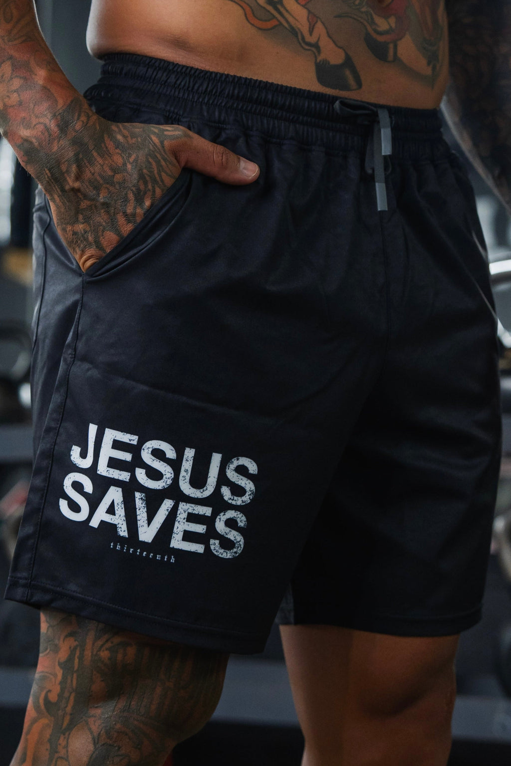 Men's Standard Performance Shorts | 5.5"- Jesus Saves