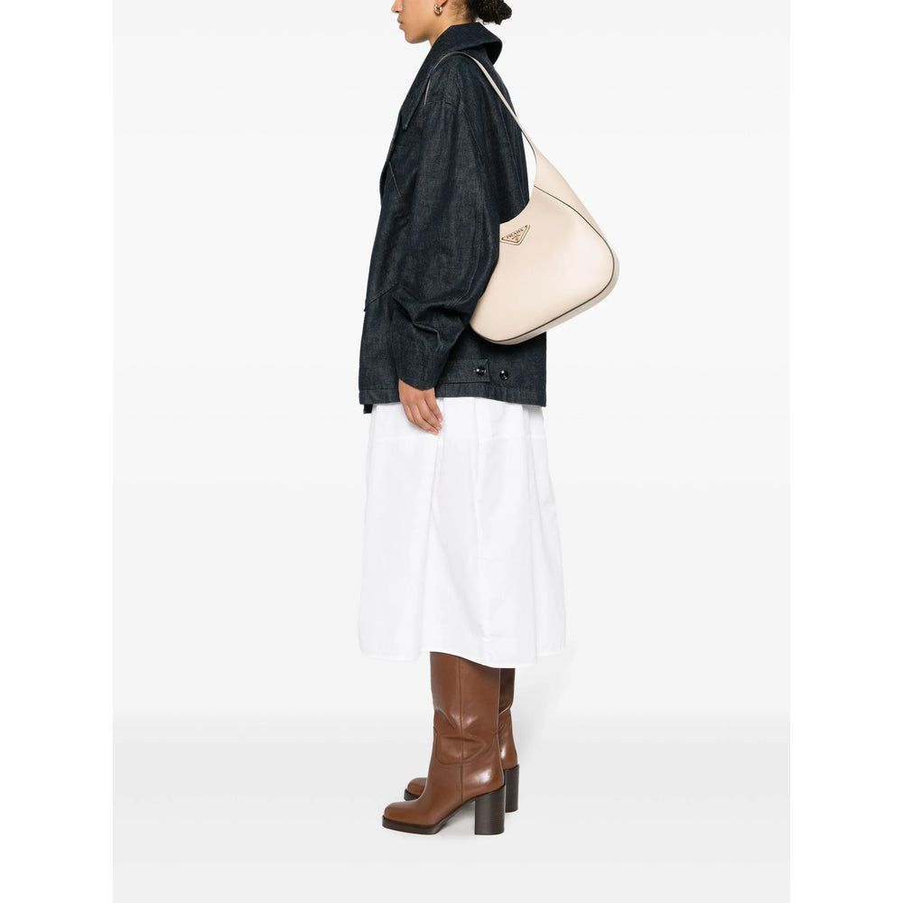 Prada Neutrals Shoulder Bags Women