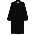 Prada Black Coats - Double Breasted & Peacoats Women