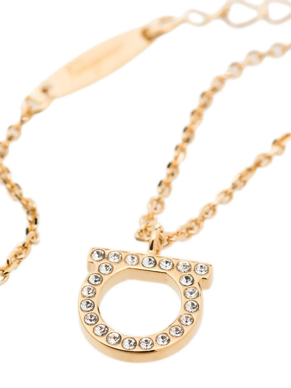 Ferragamo Women Gancini Crystals Necklace - L