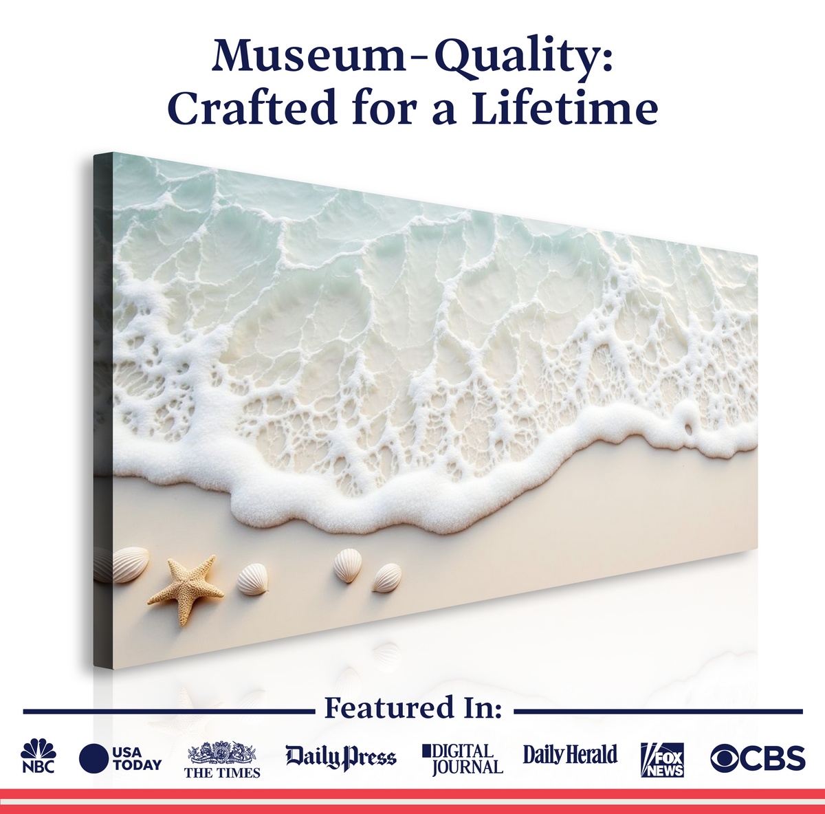 Serene Ocean Wave Coastal Wall Art X