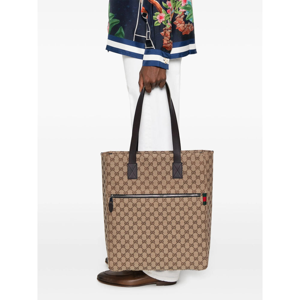 Gucci Brown Tote Bags Men