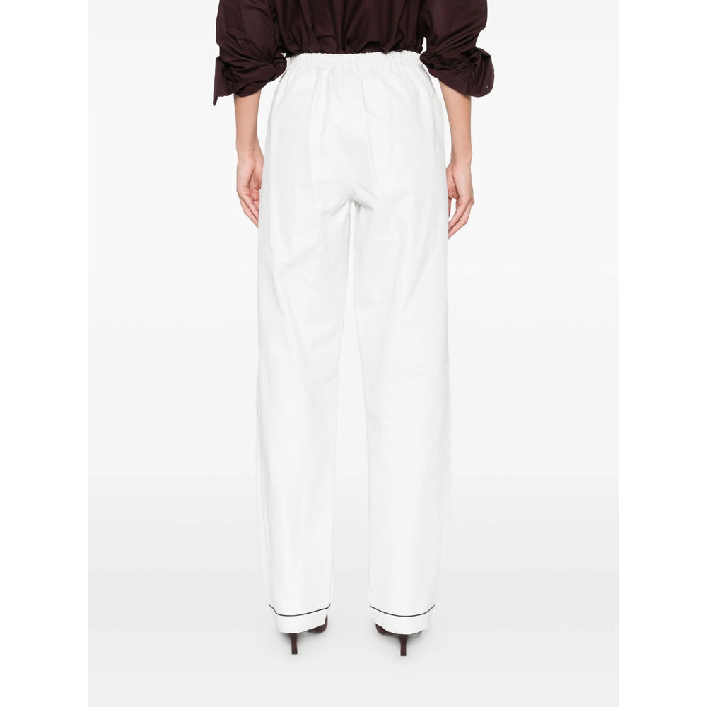 Prada White Trousers - Straight Trousers Women