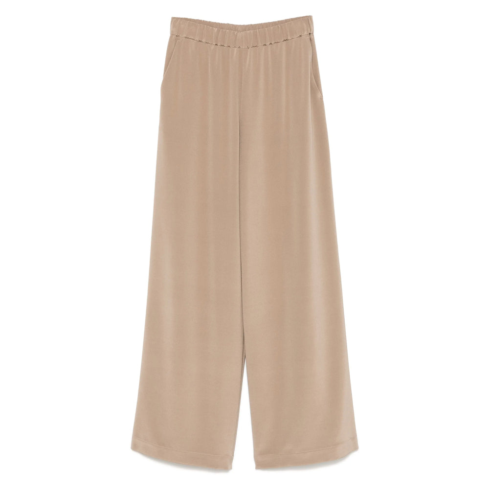 Max Mara Brown Trousers - Palazzo Pants Women