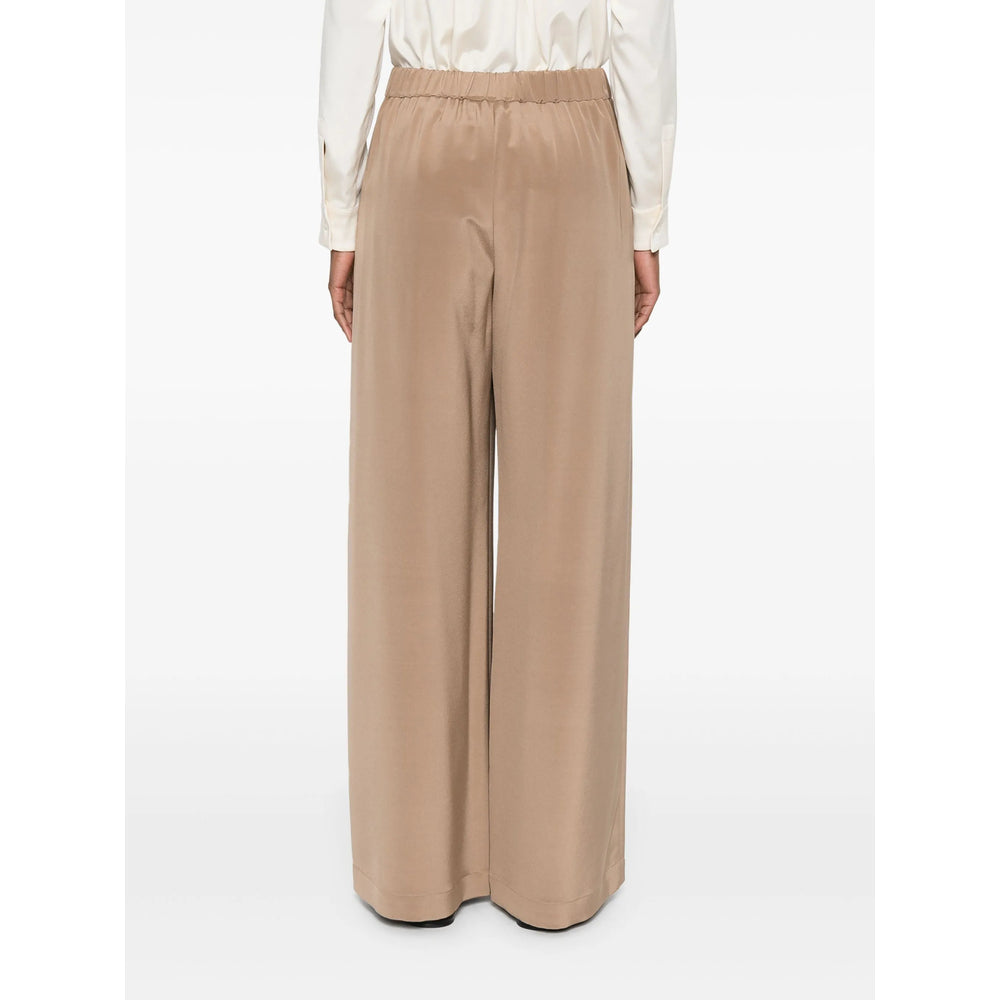 Max Mara Brown Trousers - Palazzo Pants Women