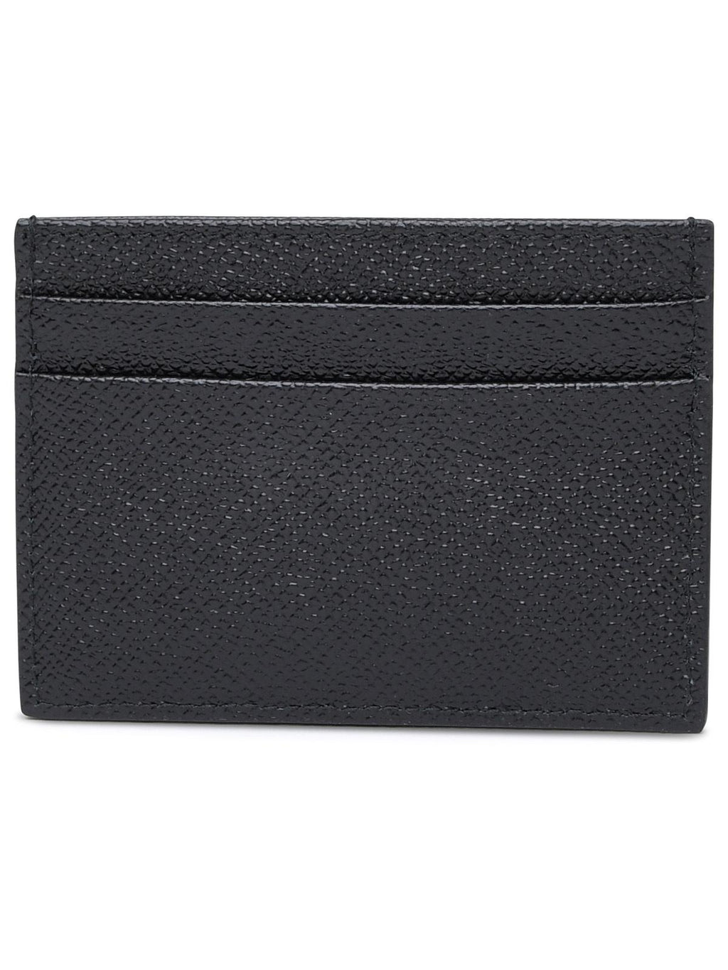 Dolce & Gabbana Black Leather Card Holder Women