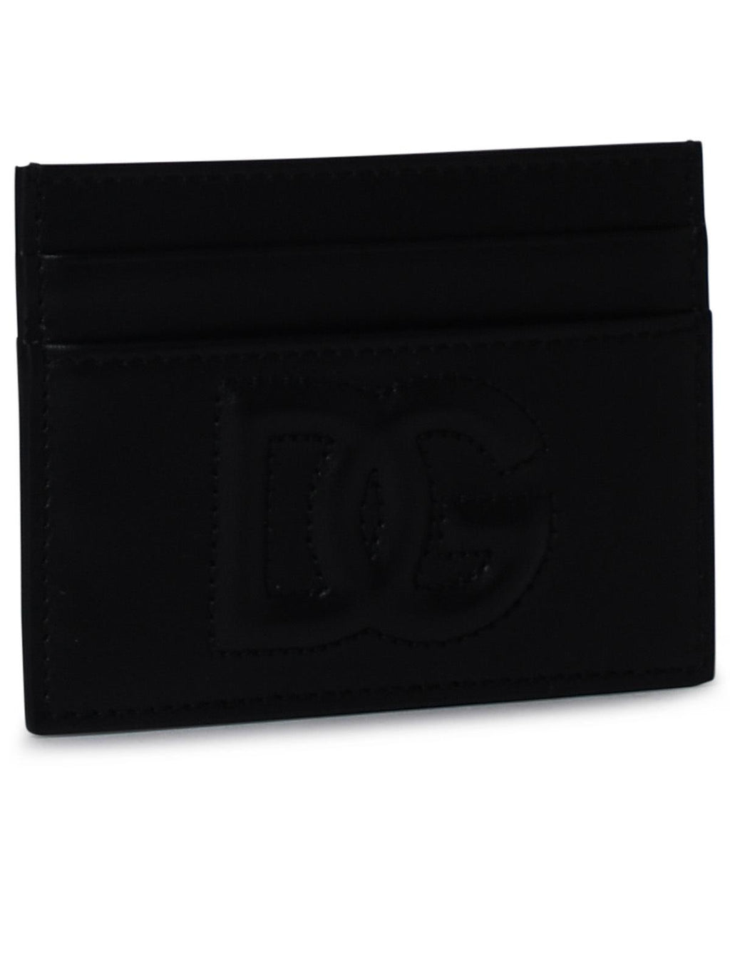 Dolce & Gabbana Black Leather Card Holder Women