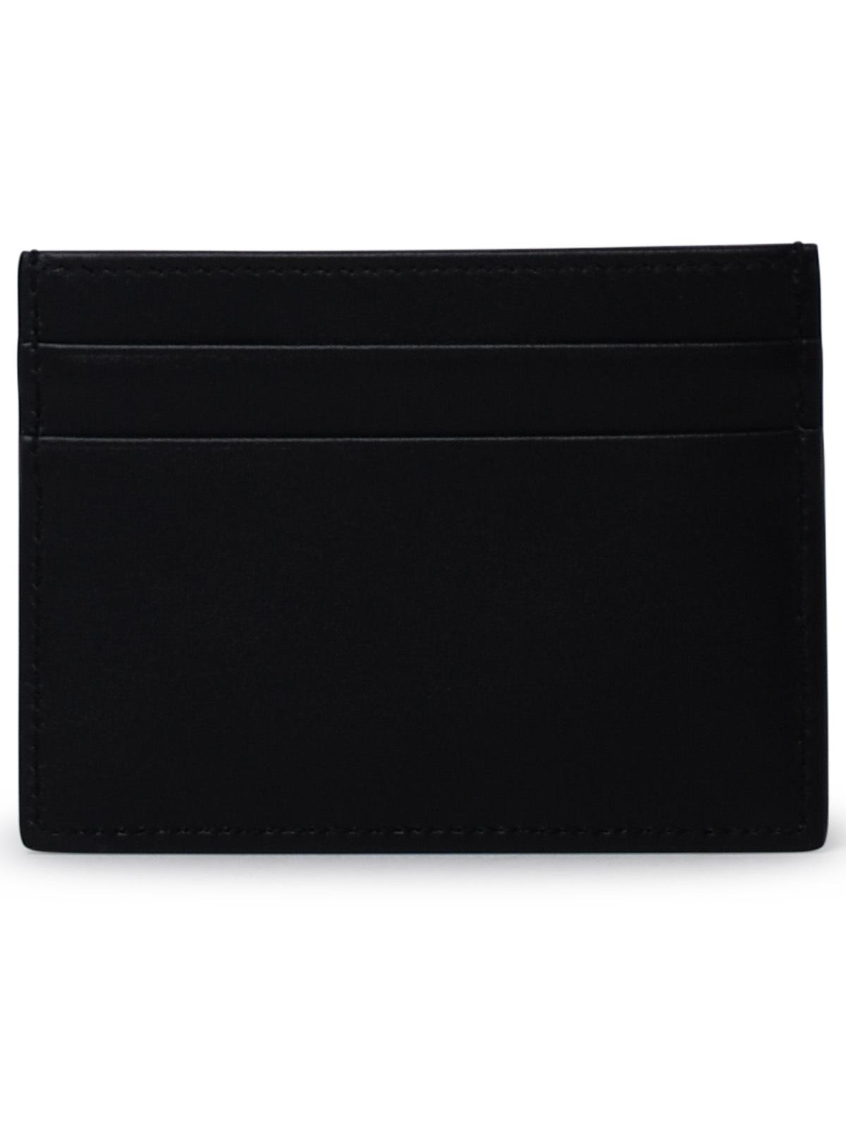 Dolce & Gabbana Black Leather Card Holder Women