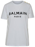 Balmain White Cotton T-Shirt Women