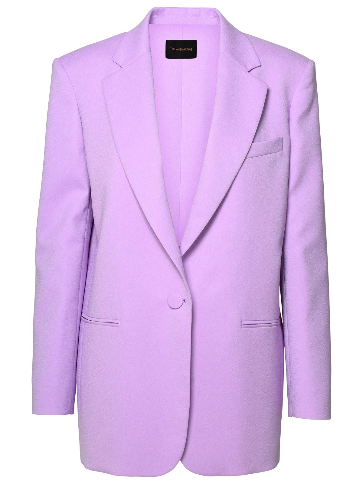 The Andamane Lilac Polyester Blazer Women