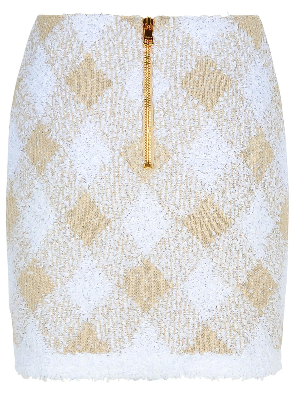 Balmain Beige Polyamide Blend Skirt Women