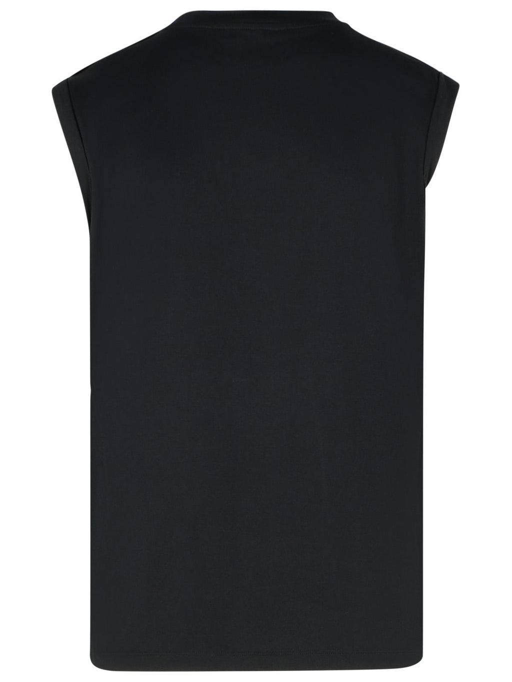 Balmain Black Cotton Tank Top Women