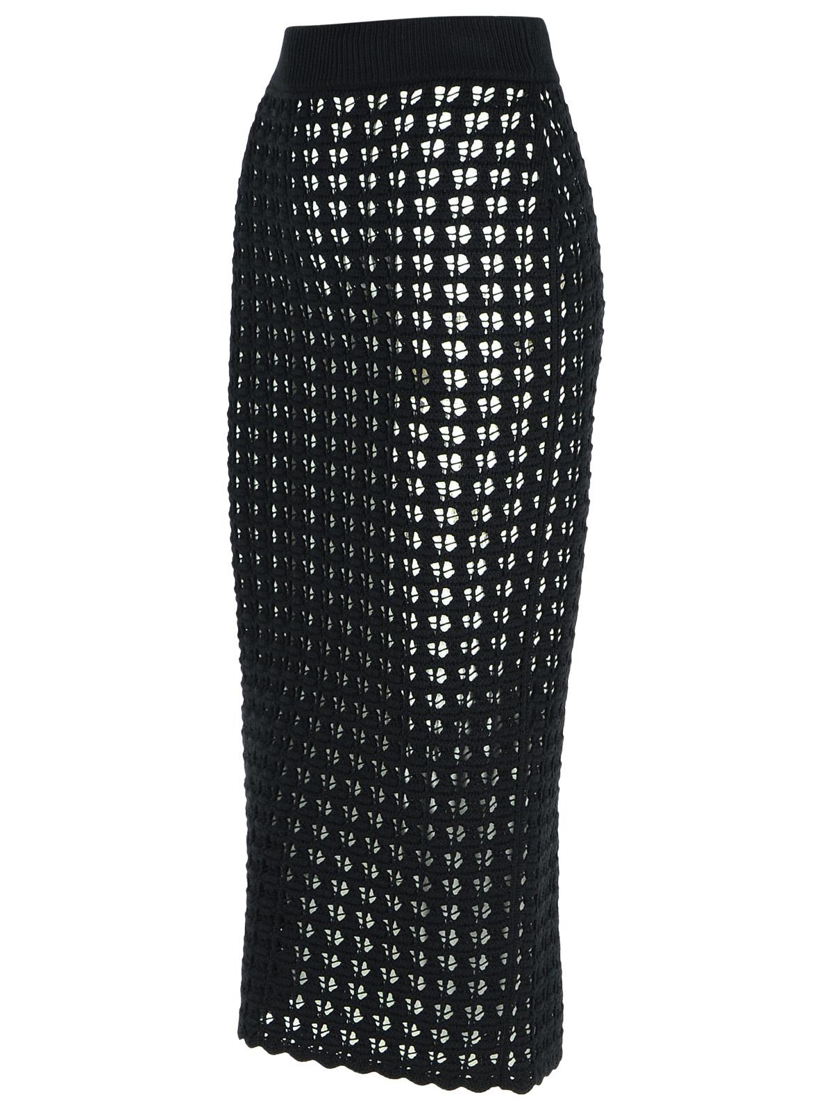 Dolce & Gabbana Black Virgin Wool Skirt Women