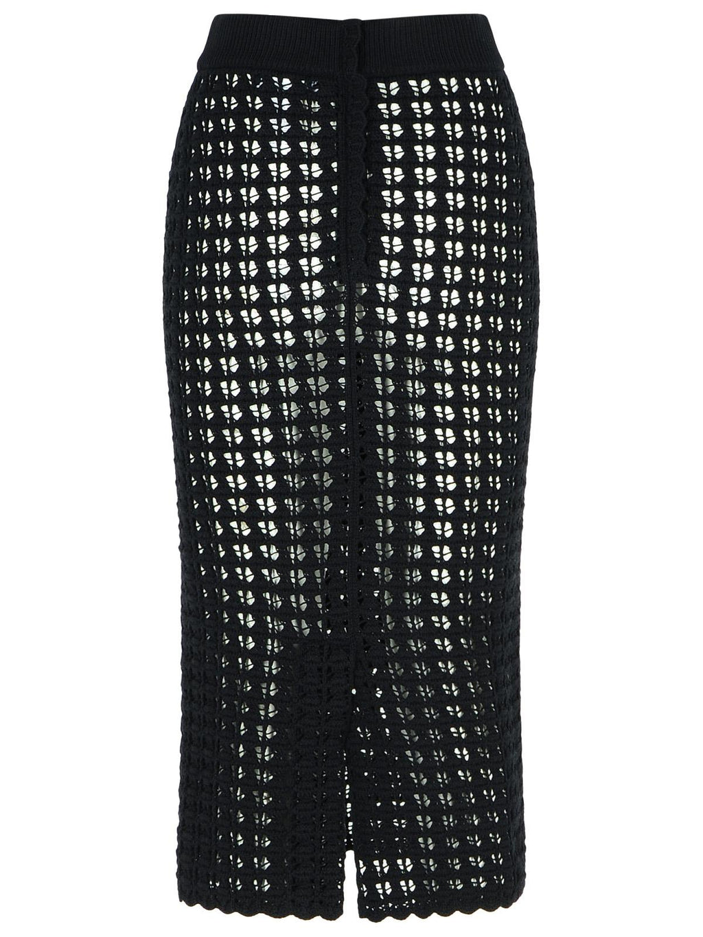 Dolce & Gabbana Black Virgin Wool Skirt Women