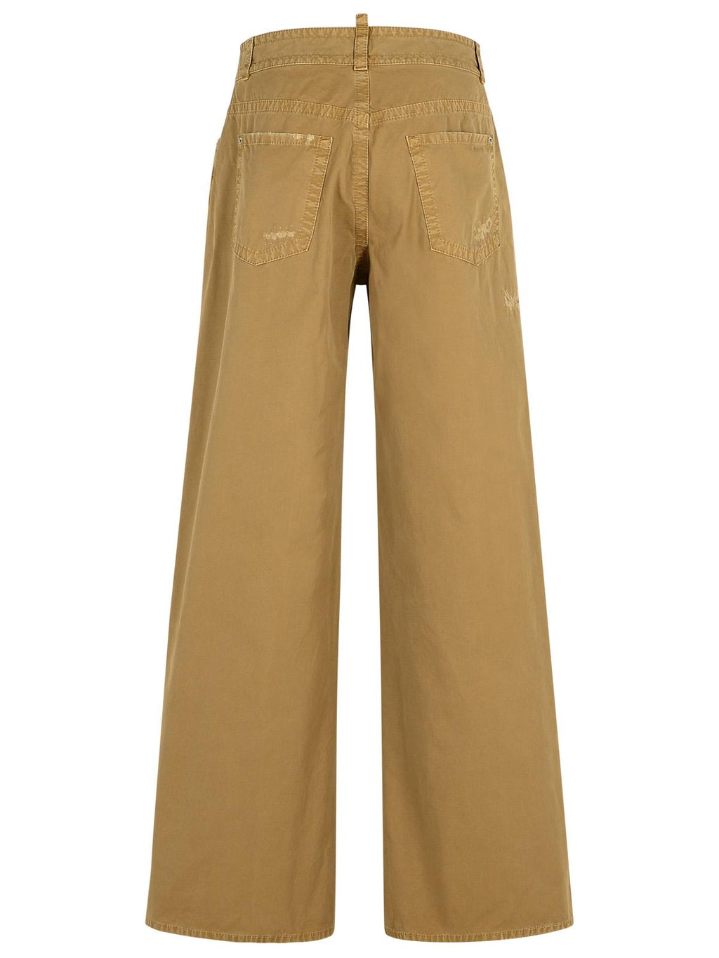 Dsquared2 '9 To 5' Beige Cotton Pants Women