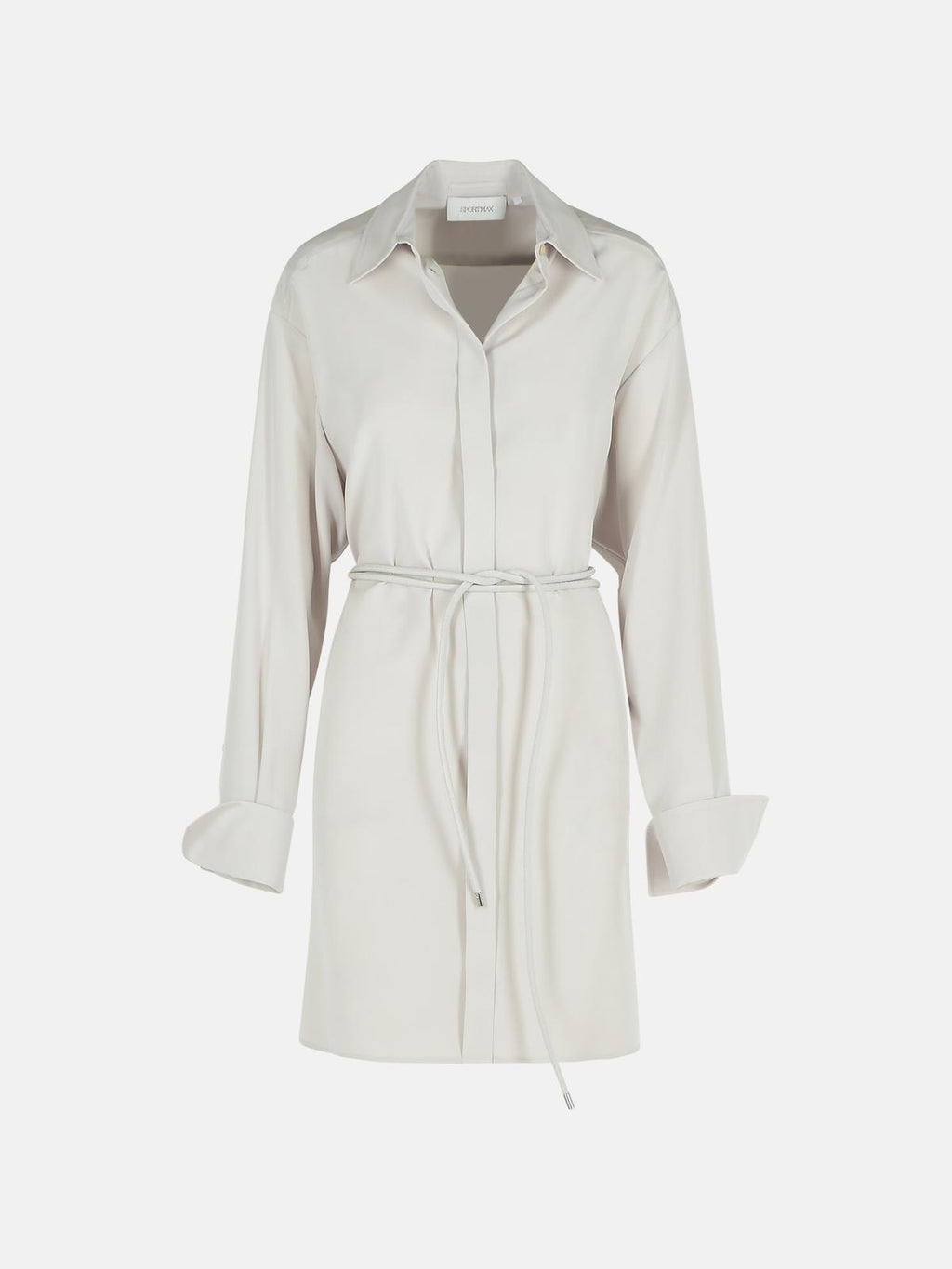 Sportmax 'Eolie' Grey Silk Dress Women