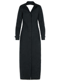 Max Mara 'Rovigo' Black Cotton Blend Dress Women