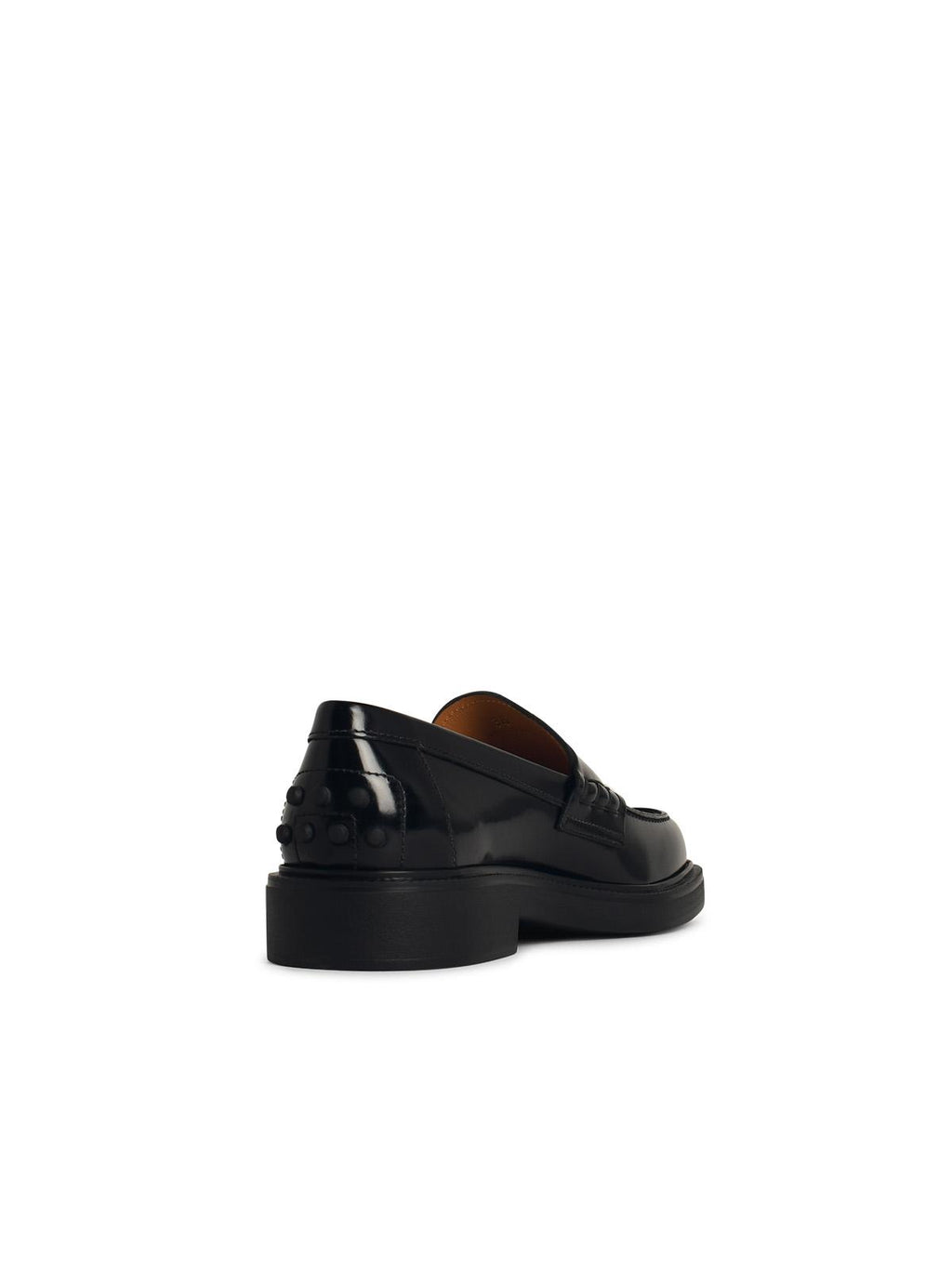 Tod's Black Leather Loafers Women