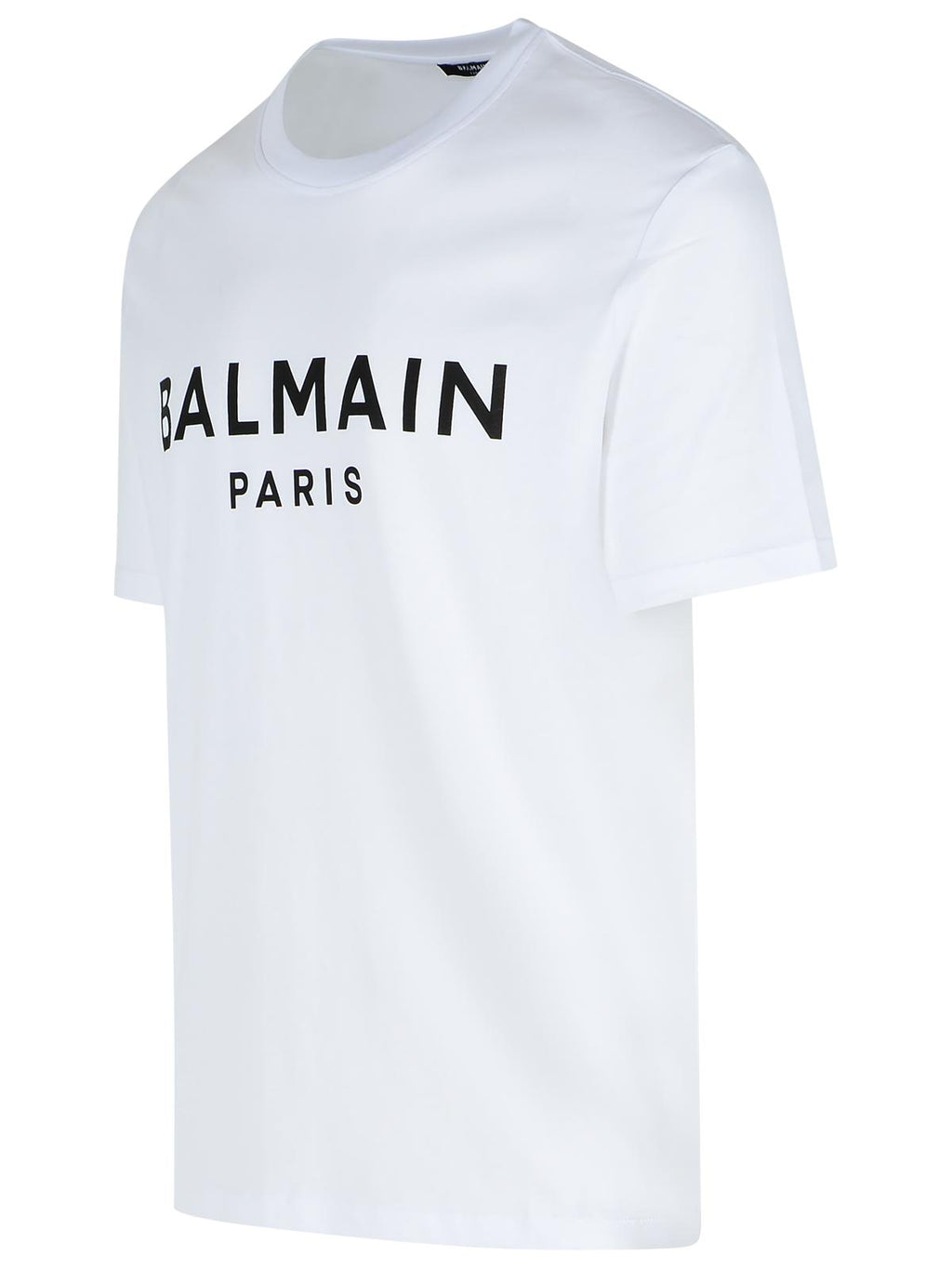 Balmain White Cotton T-Shirt Men