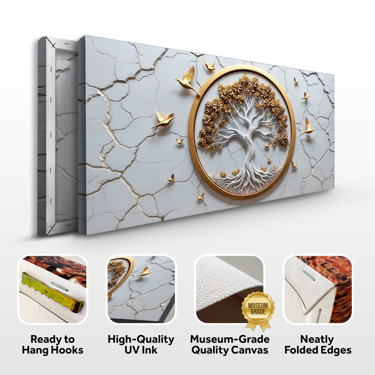 Celtic Tree of Life Wall Art - White