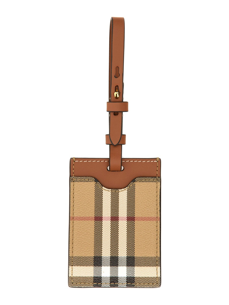 Burberry Unisex Nameplate "Porte Adresse" Check