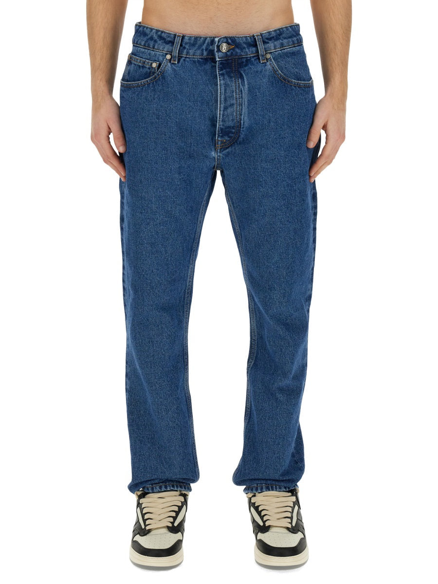 Palm Angels Men Straight Leg Jeans