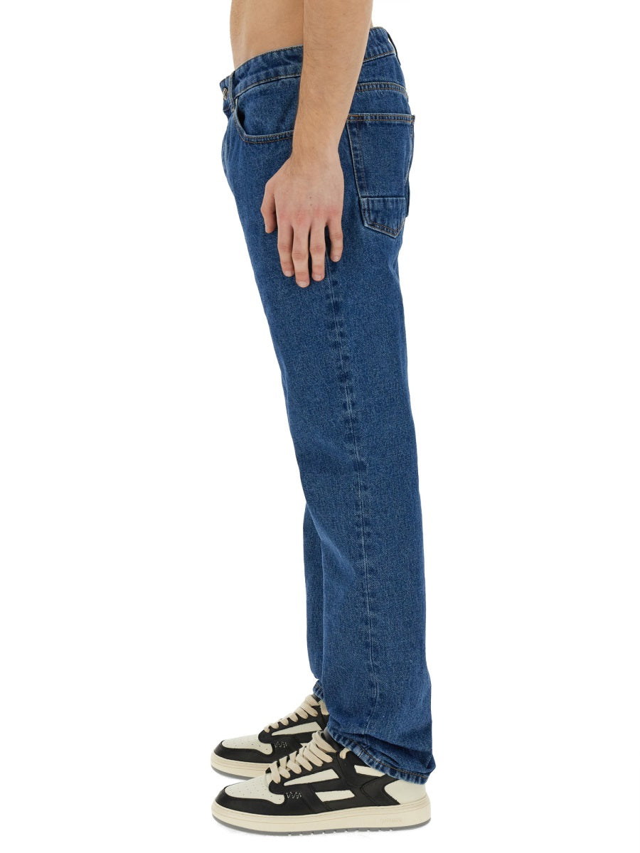 Palm Angels Men Straight Leg Jeans
