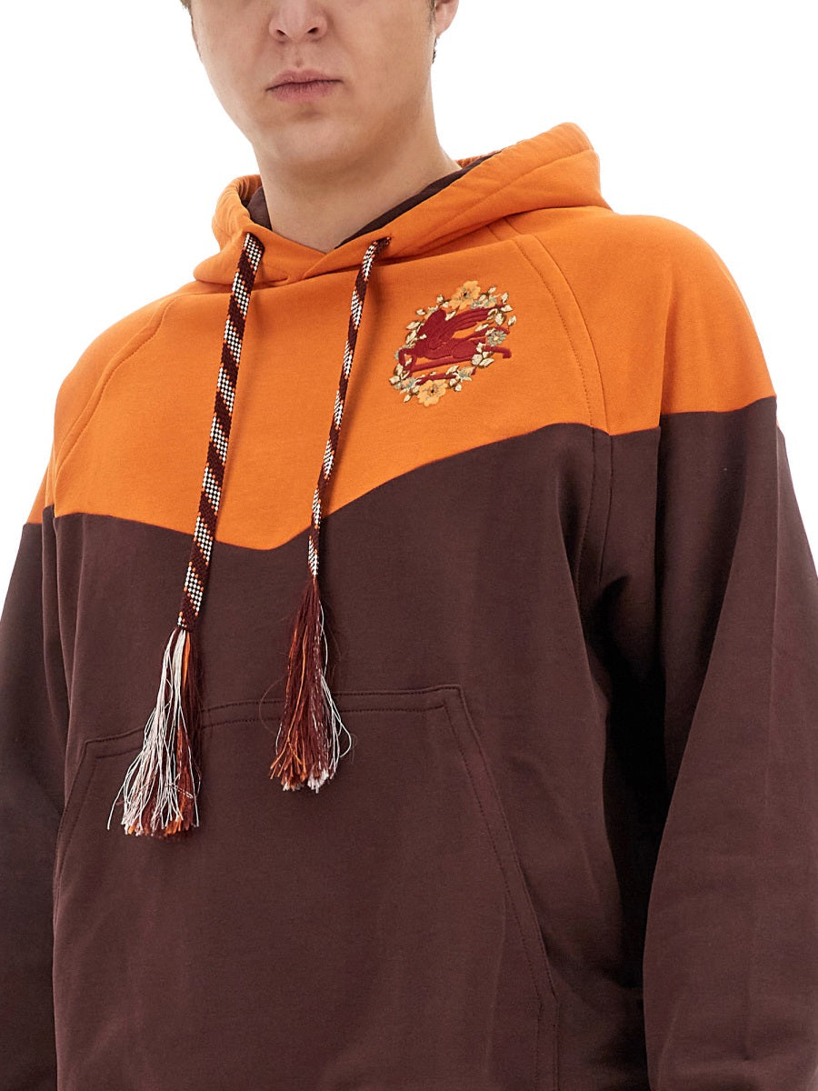 Etro Men Hooded Sweatshirt With Logo