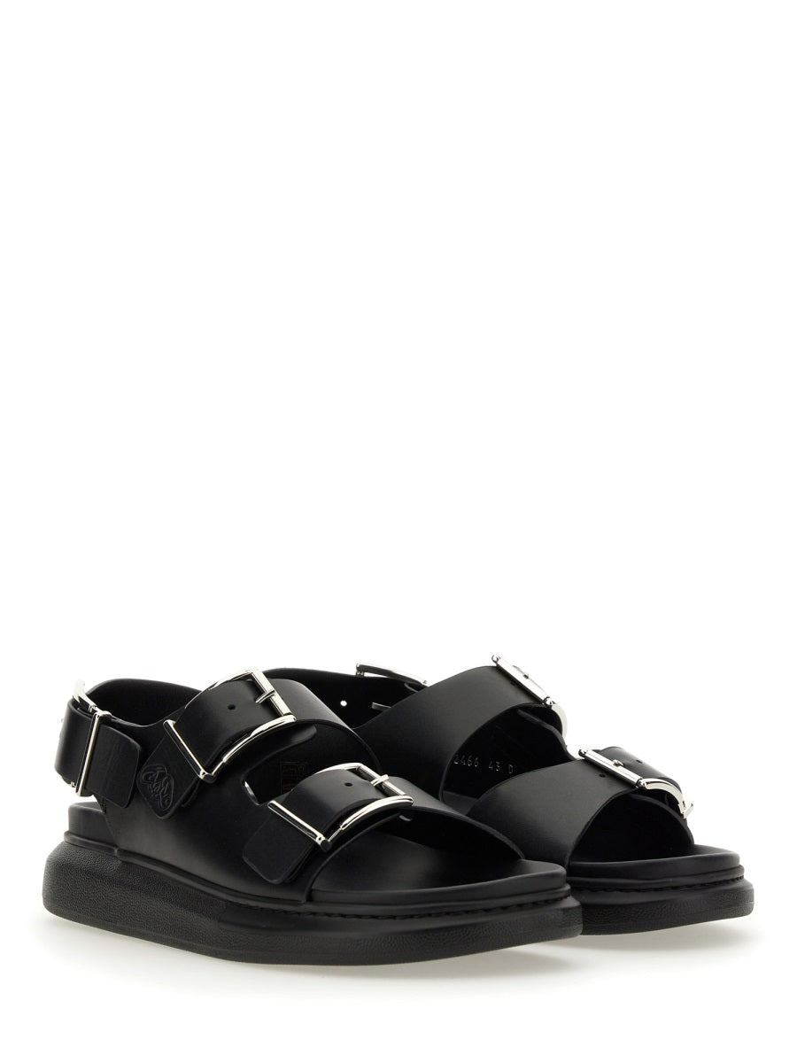 Alexander Mcqueen Men Leather Sandal