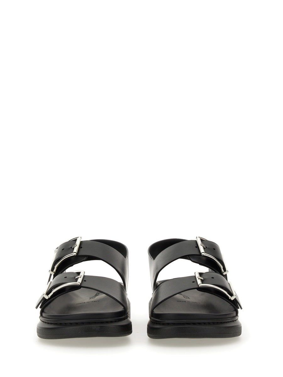 Alexander Mcqueen Men Leather Sandal
