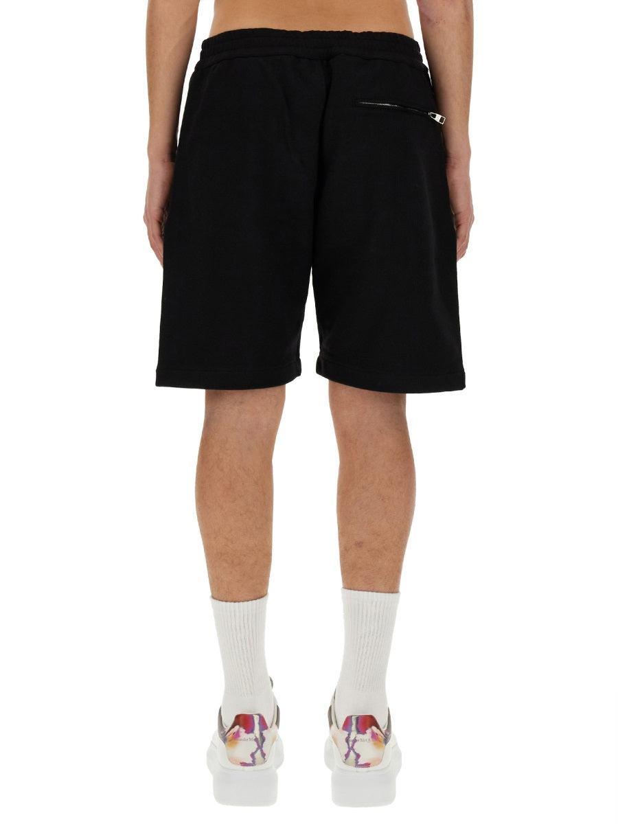 Alexander Mcqueen Men Bermuda With Logo