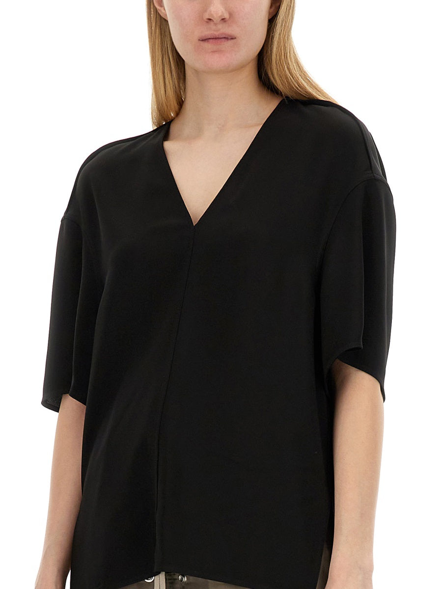 Rick Owens Women V-Neck T-Shirt