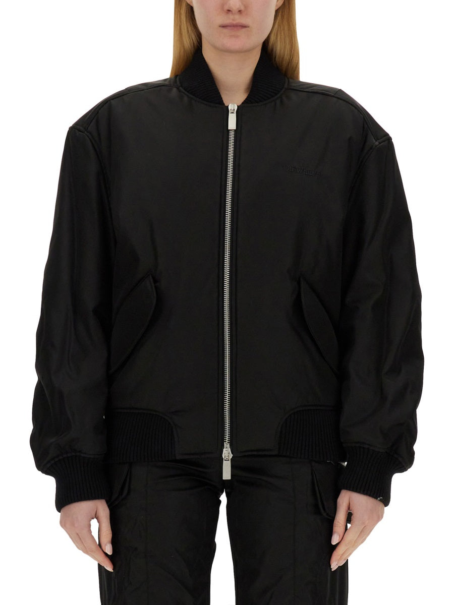 Off-White Women Nylon Bomber Jacket