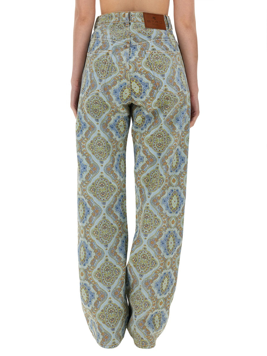 Etro Women Jeans Con Stampa Paisley