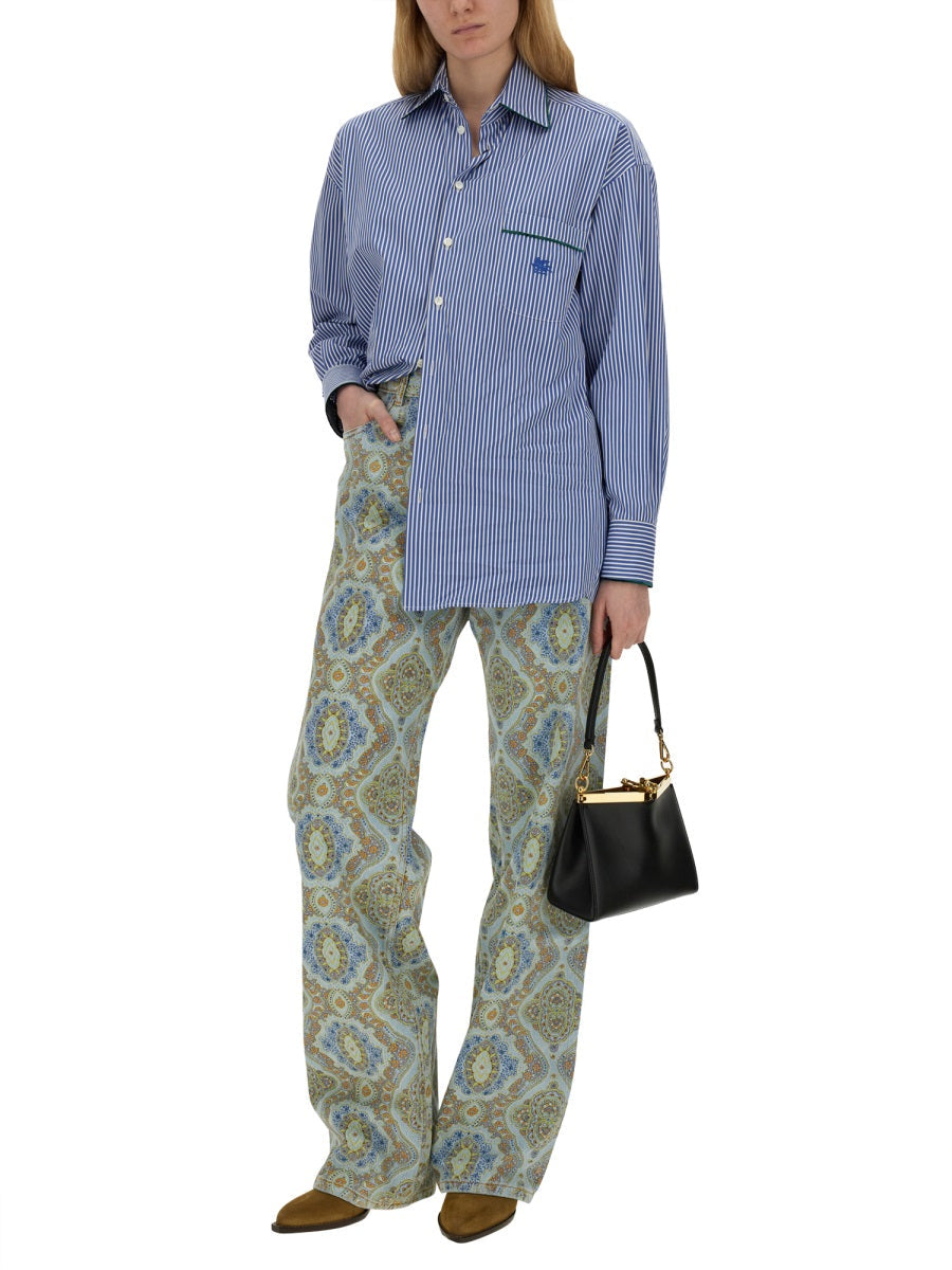 Etro Women Jeans Con Stampa Paisley