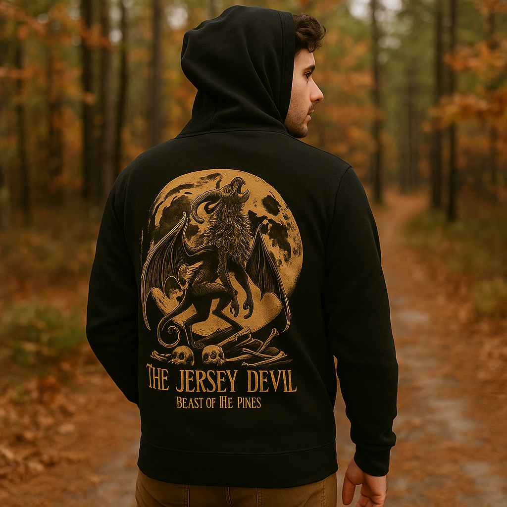 Jersey Devil Beast of the Pines Zip Up Hoodie
