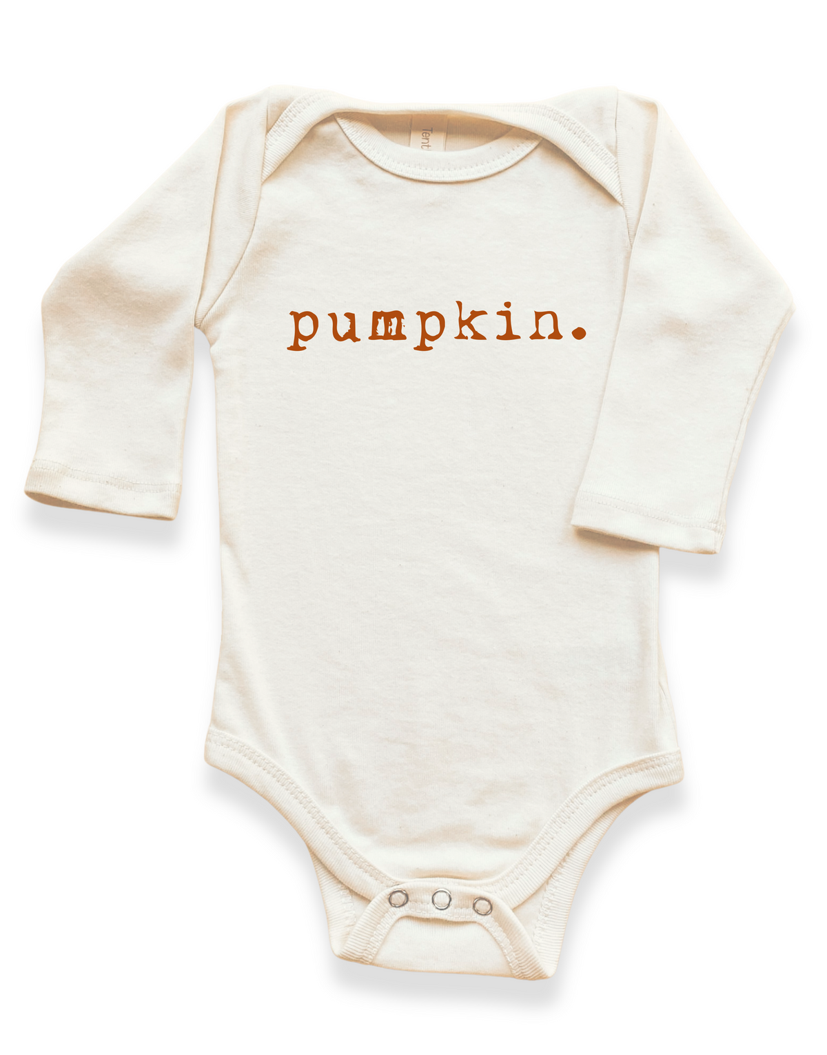 Pumpkin Organic Bodysuit Long Sleeve