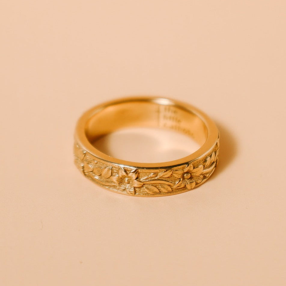 St. Josephs Lily Ring | 14k Gold