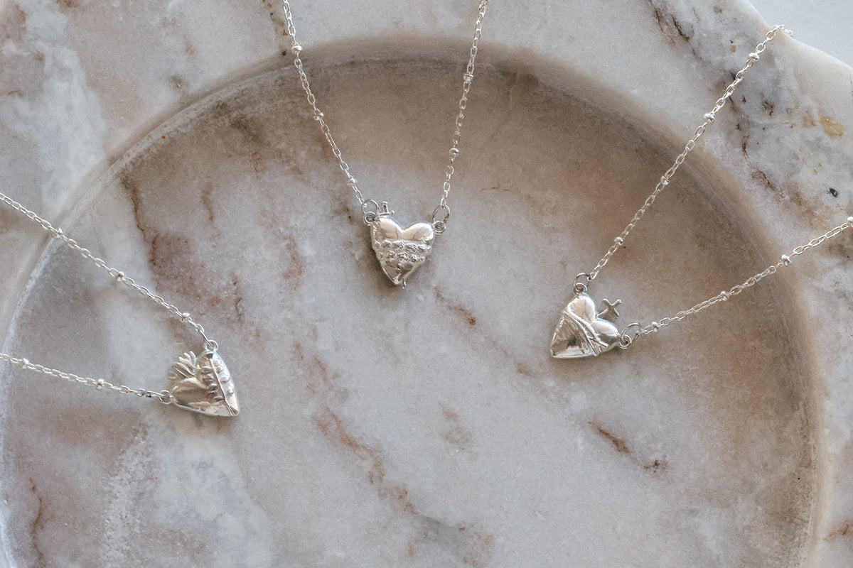 Sacred Heart of Jesus Bracelet in Sterling Silver
