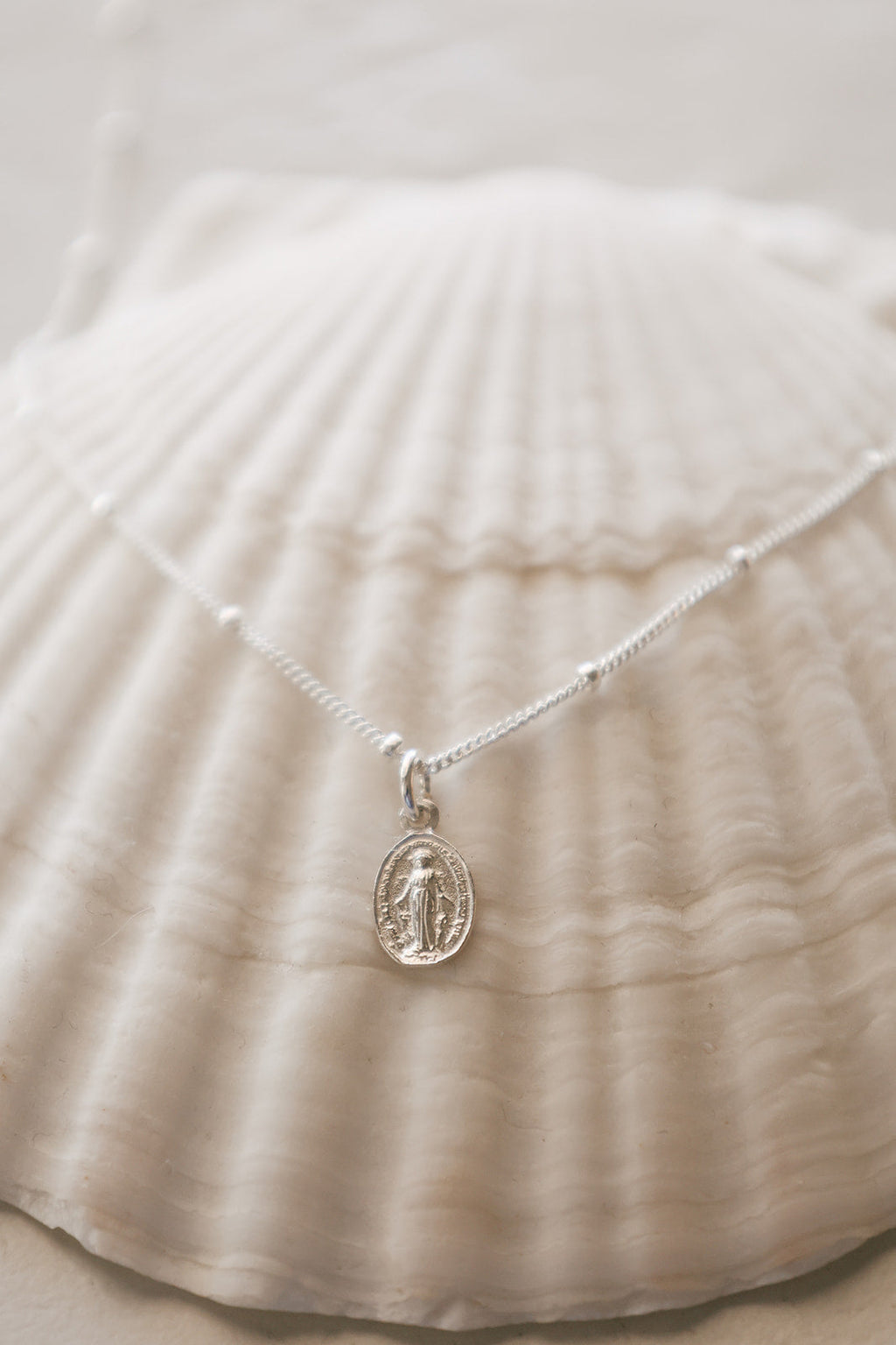 Miraculous Medal Necklace in 925 Sterling Silver